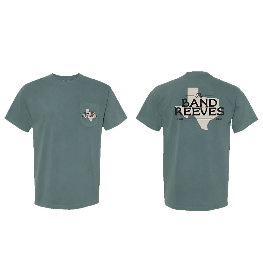 Blue Spruce Band Reeves Pocket Texas T-shirt