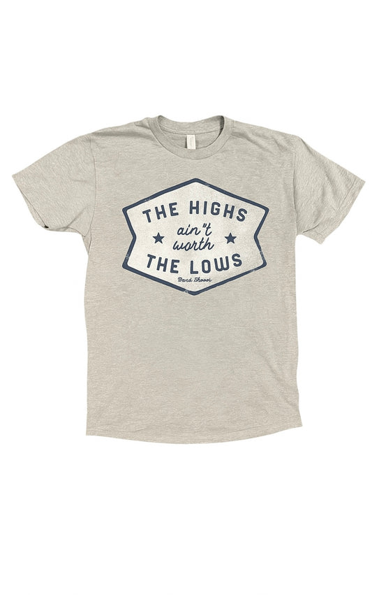 Gray highs & lows shirt