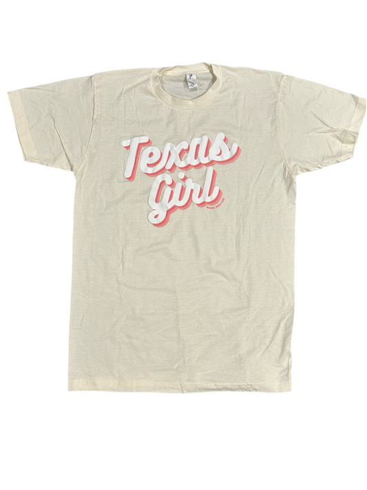 Cream “Texas Girl” puff print shirt