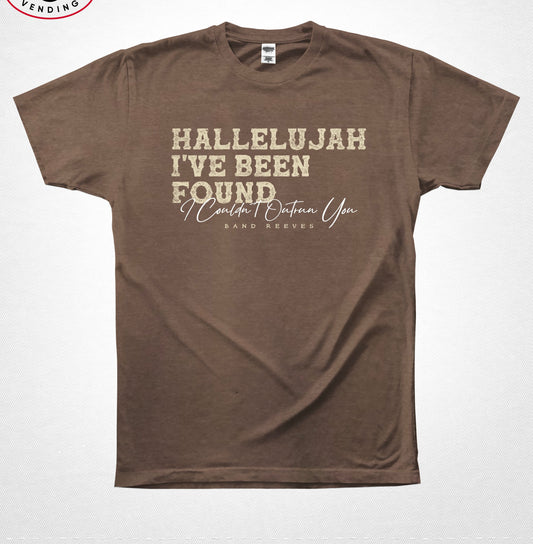 “Outrun You” vintage brown t-shirt