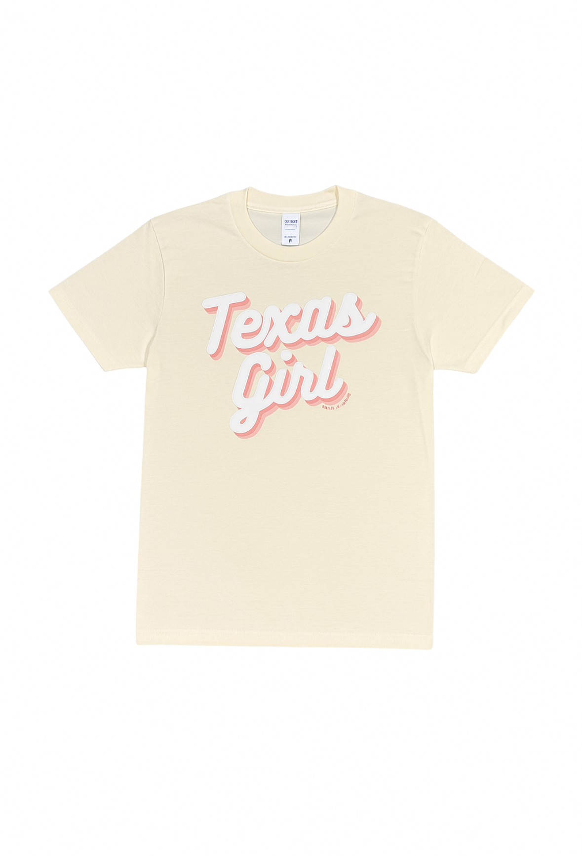 Cream “Texas Girl” puff print shirt