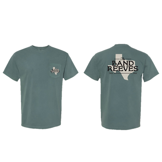 Blue Spruce Band Reeves Pocket Texas T-shirt