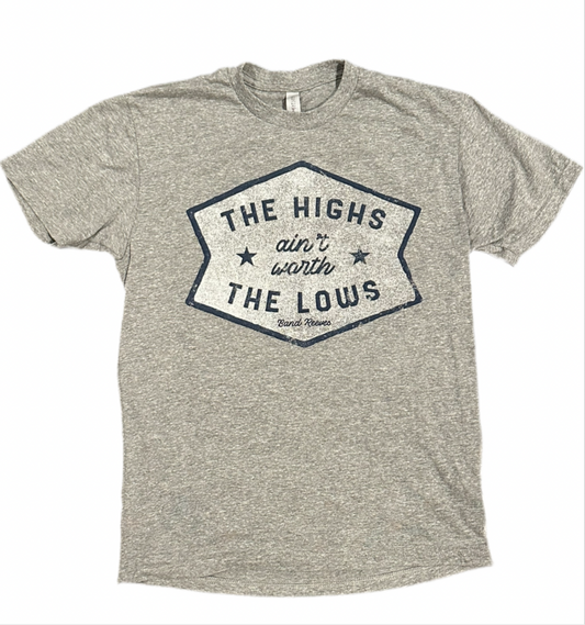 Gray highs & lows shirt