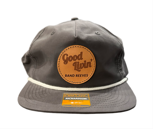 Good Livin’ leather patch rope hat